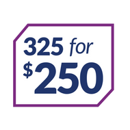 325 pour 250 $